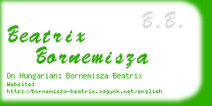 beatrix bornemisza business card